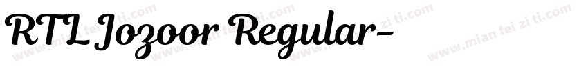 RTL Jozoor Regular字体转换